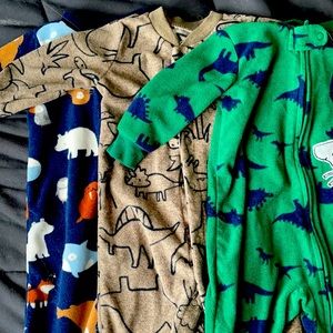 3 fleece pajamas